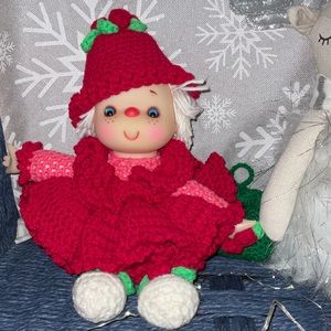 BOGO ‘Raspberry Ice’ Hand Crocheted Doll